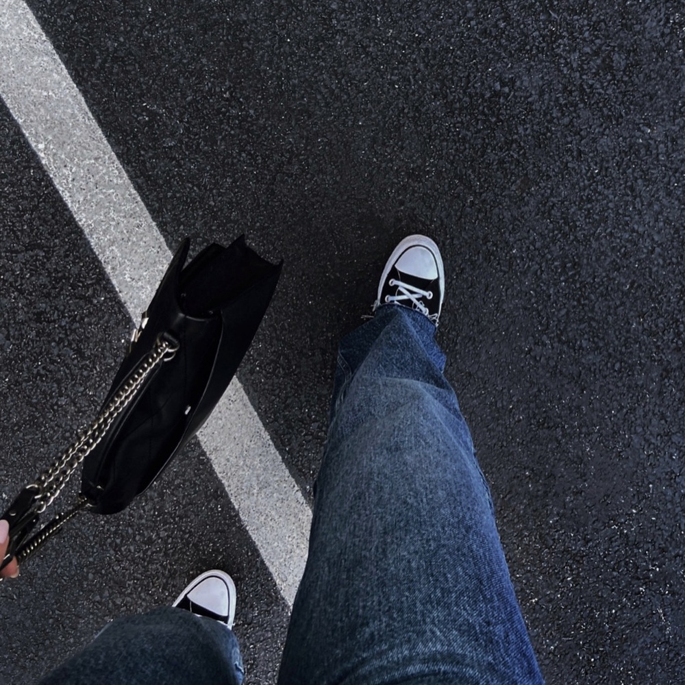 2/$25 Black Platform Converse, Black, Size 8